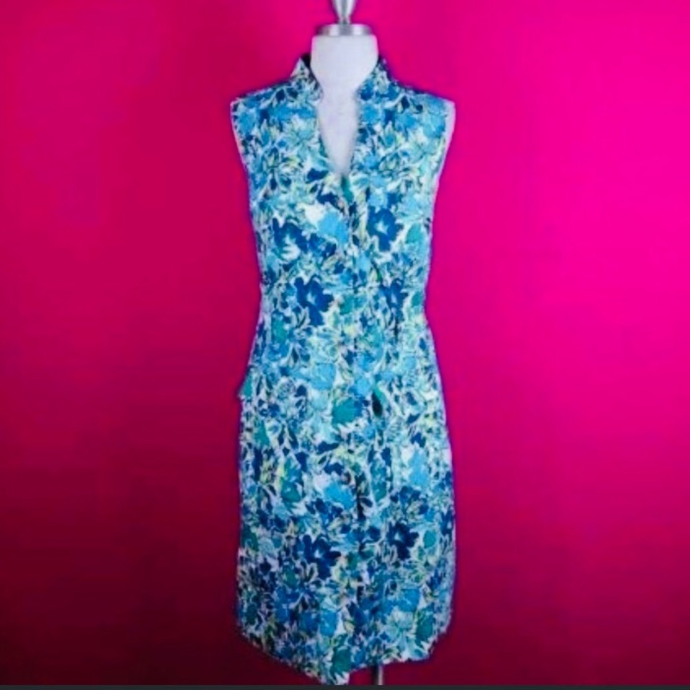 Alex Marie sz 6 Blue A-line Shirt Dress Sundress